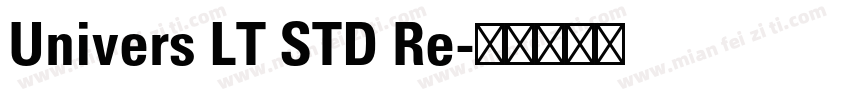 Univers LT STD Re字体转换